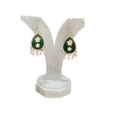 Dark Green Meenakari Jhumka e1701437376190